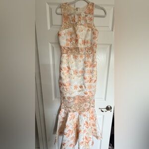 L’atiste by Amy flower embroidered gown